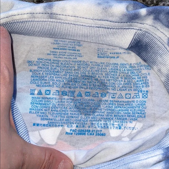 Walt Disney World Spirit Jersey Stitch Blue Tie Dyed Size XS - Picture 4 of 13